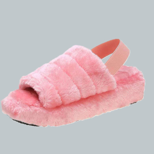 Sapatos confortáveis ​​redondos e casuais rosa fashion