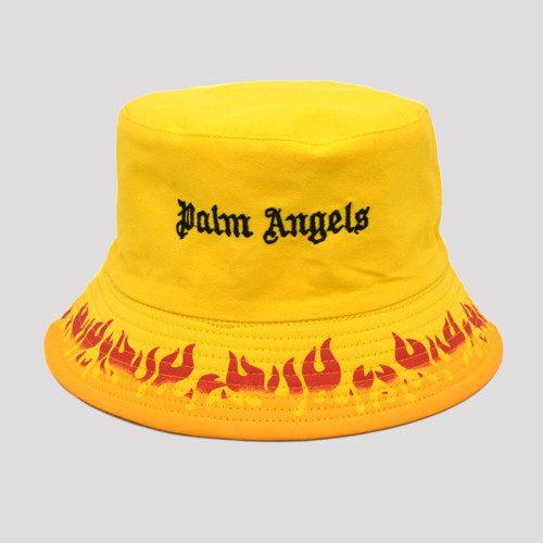 Chapéu amarelo moda casual com estampa de letras bordadas