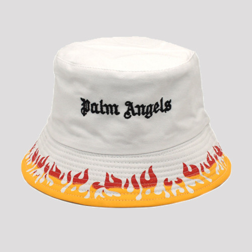 Chapéu branco moda casual com estampa de letras bordadas