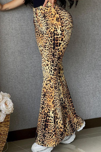 Pantaloni per altoparlanti Street Leopard con stampa leopardata