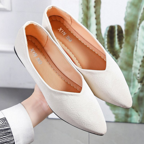 Cream White Casual Patchwork Closed Comfortable Out Door Shoes