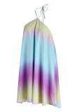 Robes de robe sans manches multicolores à la mode décontractée