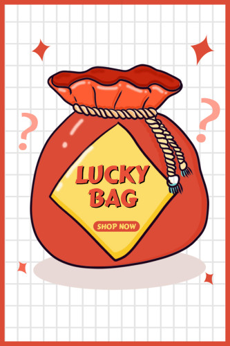 Flerfärgad Lucky Bag: Slumpmässig stil och storlek på kläderna inuti