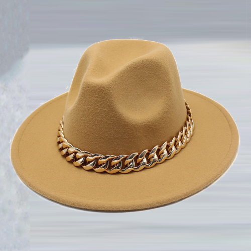 Camel Street Celebrities Patchwork Chains Hat