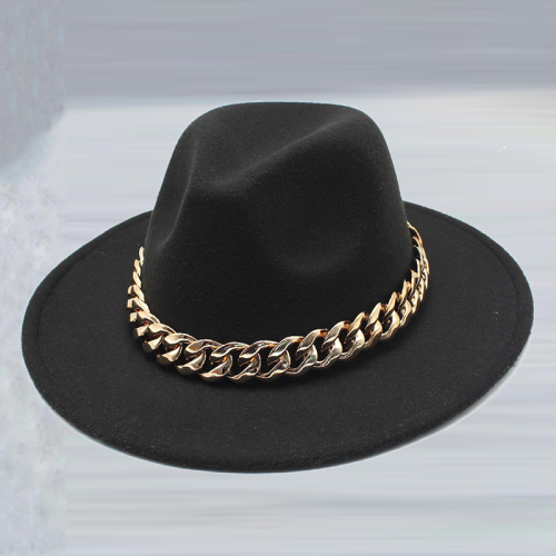 Black Street Kändisar Patchwork Chains Hat