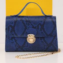 Blue Fashion Casual Animal Print Crossbody Bag